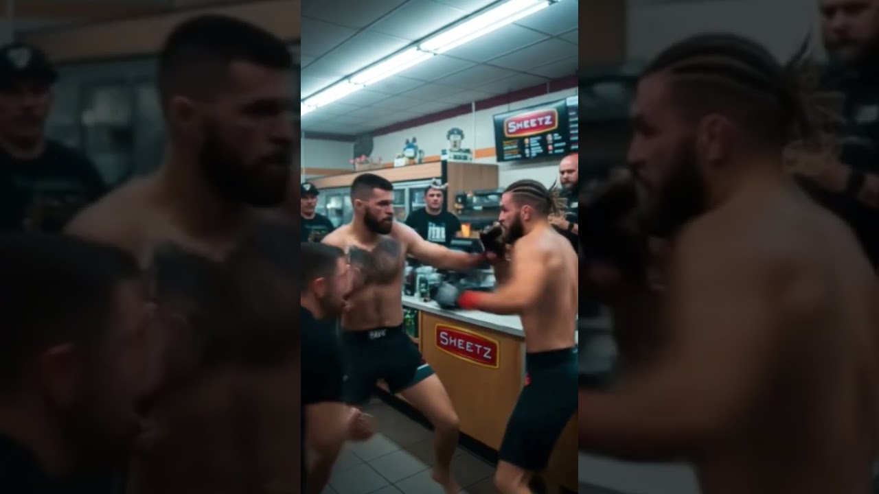 Weird Ai UFC fight in sheetz cafe