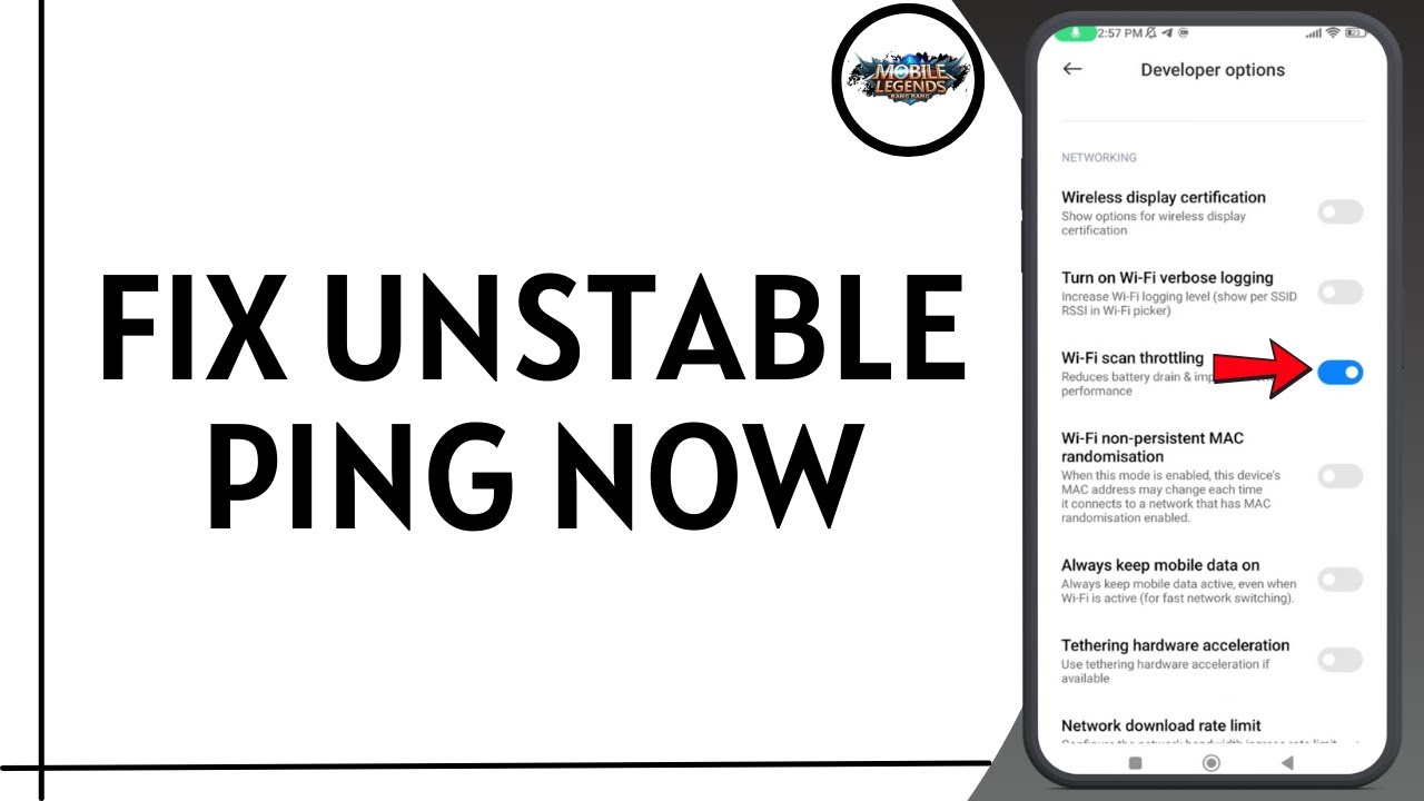 How to Fix Unstable ping or Have Low MS in Mobile Legends in Android | Solved Step By Step