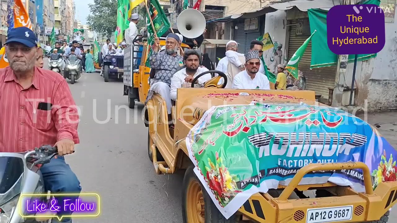 Milad un Nabi juloos old city charminar 2025 | old city | Hyderabad | #1500salajashnewiladat #milad