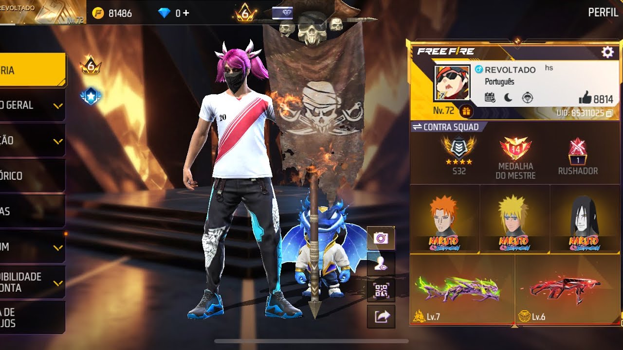 Comprei essa conta de Free fire por 150$ 💸💸