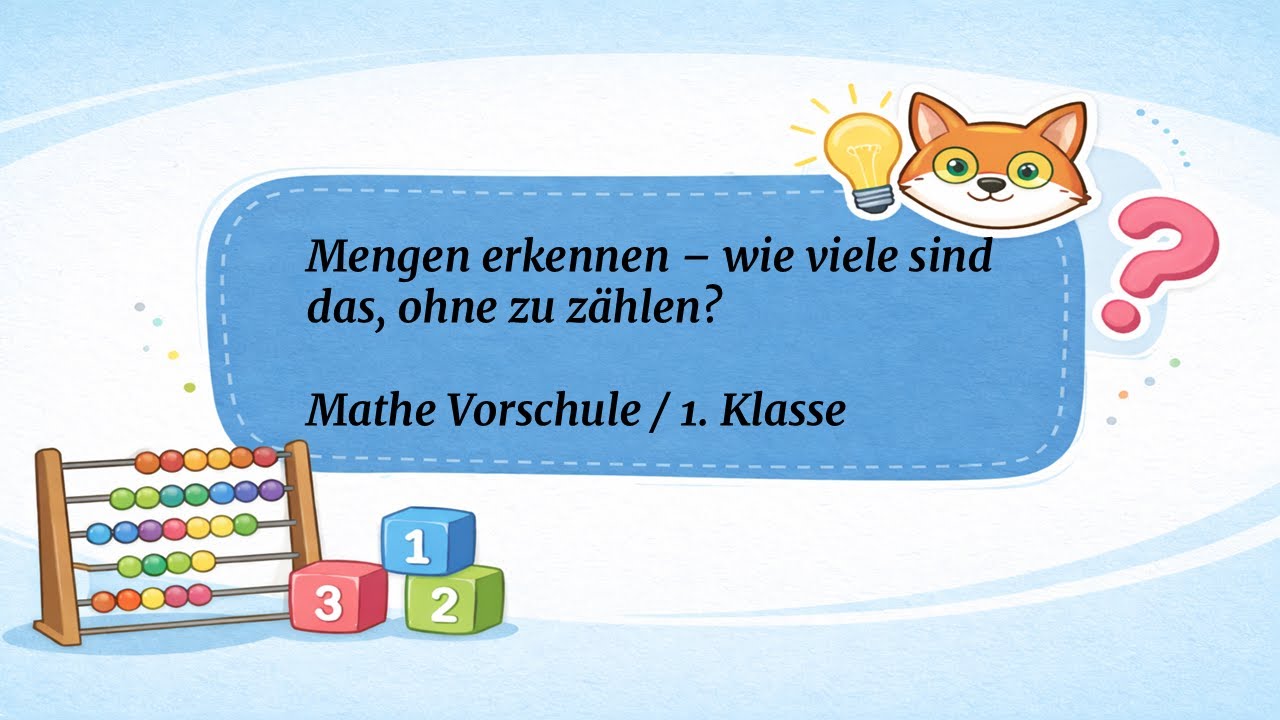 Mengen erkennen – wie viele sind das ohne zu zählen? | Mathe 1. Klasse einfach erklärt