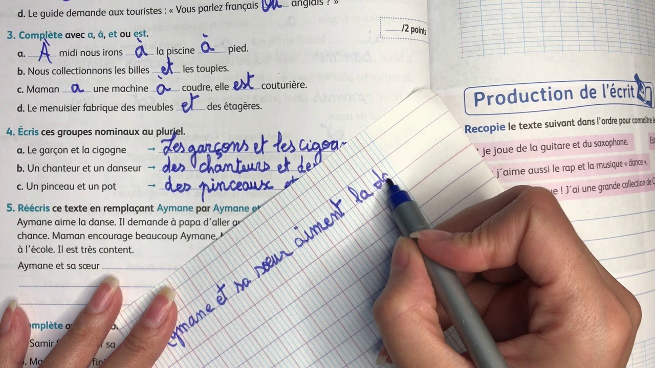 (4AEP) Page:106. Unité 3. Évaluation du premier semestre Orthographe. Mes apprentissages en français
