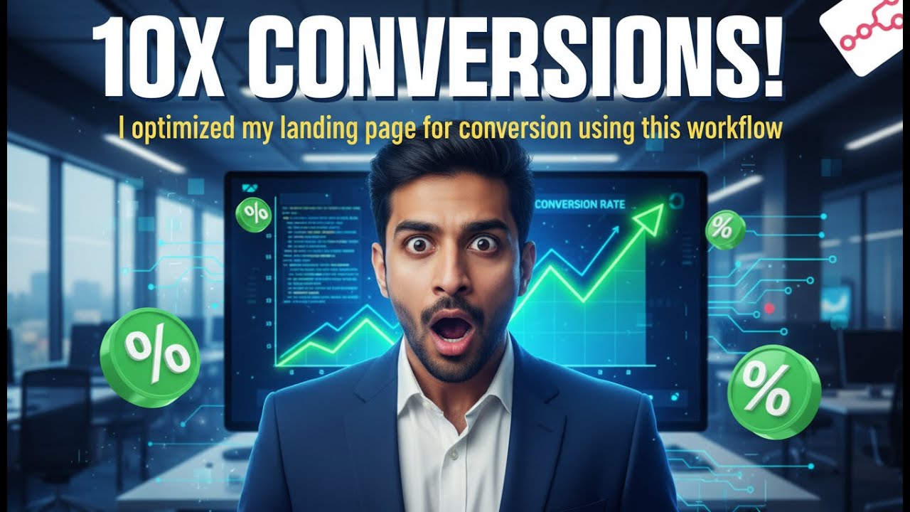 Я оптимизировал свою целевую страницу для повышения конверсии, используя этот рабочий процесс | N8N