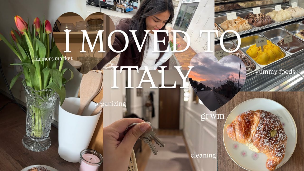 I MOVED TO ITALY! Weekend Vlog: Cleaning, Organizing, Haul, Farmers Market, GRWM