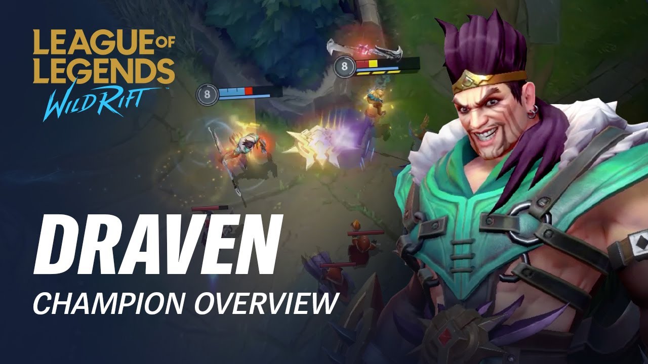Draven Champion Overview | Gameplay - League of Legends: Wild Rift