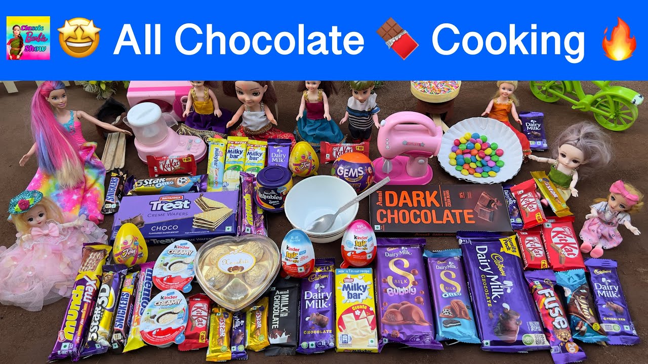 வசந்த காலம் Episode-273 | All Chocolate Surprise Opening & Cooking In Barbie 🤩| Classic Barbie Show