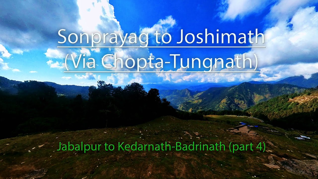 Sonprayag to Joshimath | Jabalpur to Kedarnath-Badrinath Road trip #4 | Via Chopta Tungnath