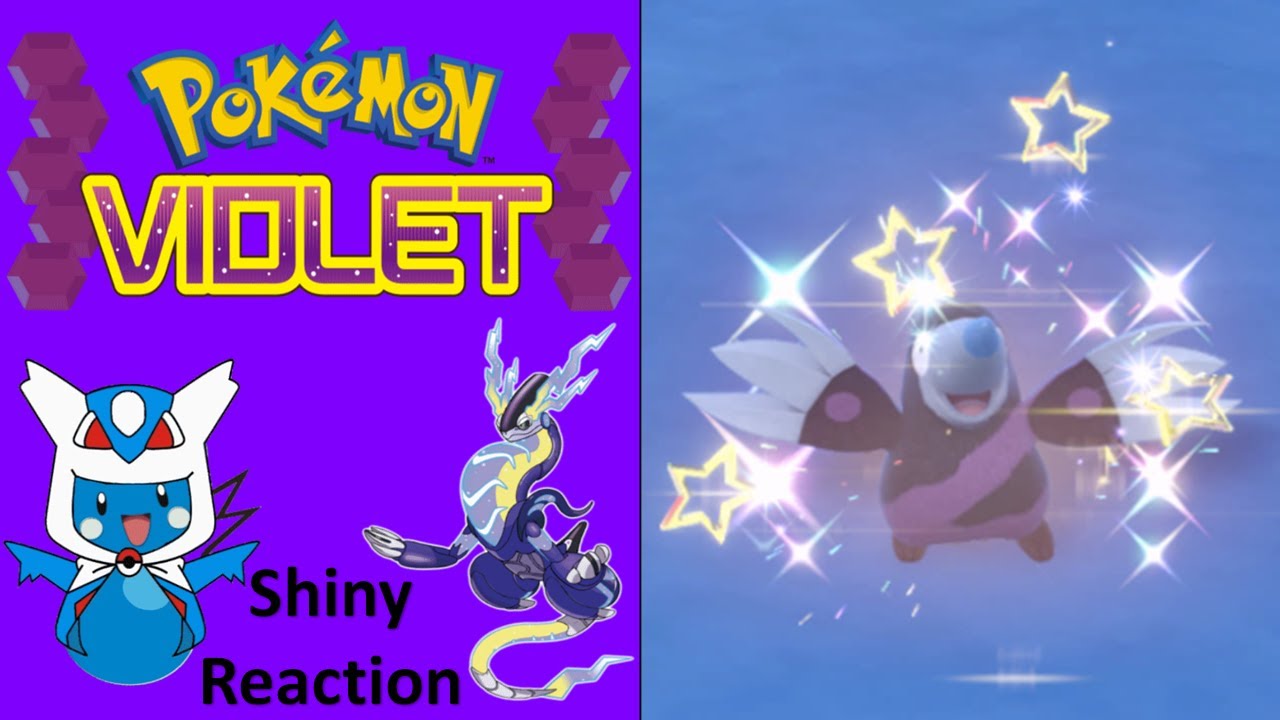 Реакция на появление блестящего Дрилбура в игре Pokemon Violet (#2)