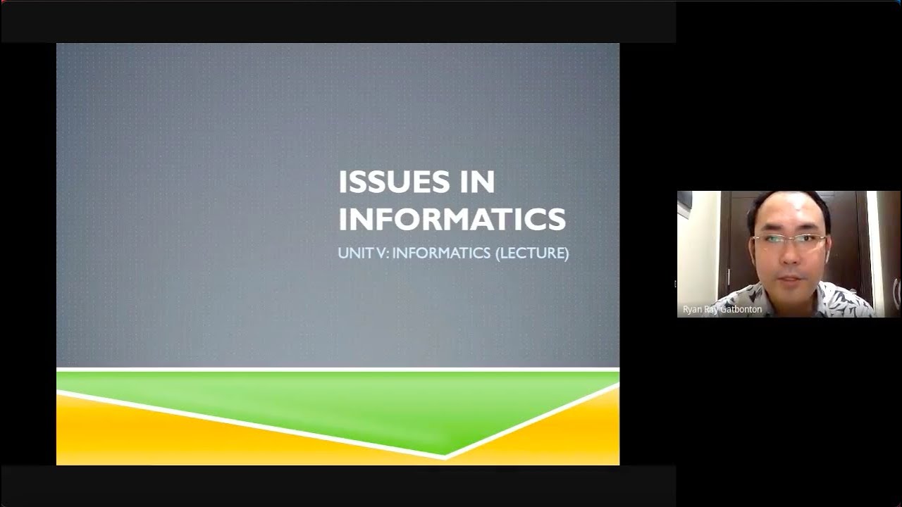 N-110 Nursing Informatics Lecture 2: Issues in Informatics