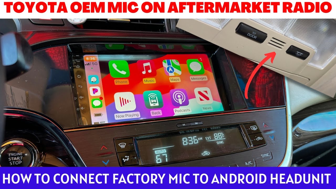How to Wire OEM Toyota Mic to Android Radio Head Unit