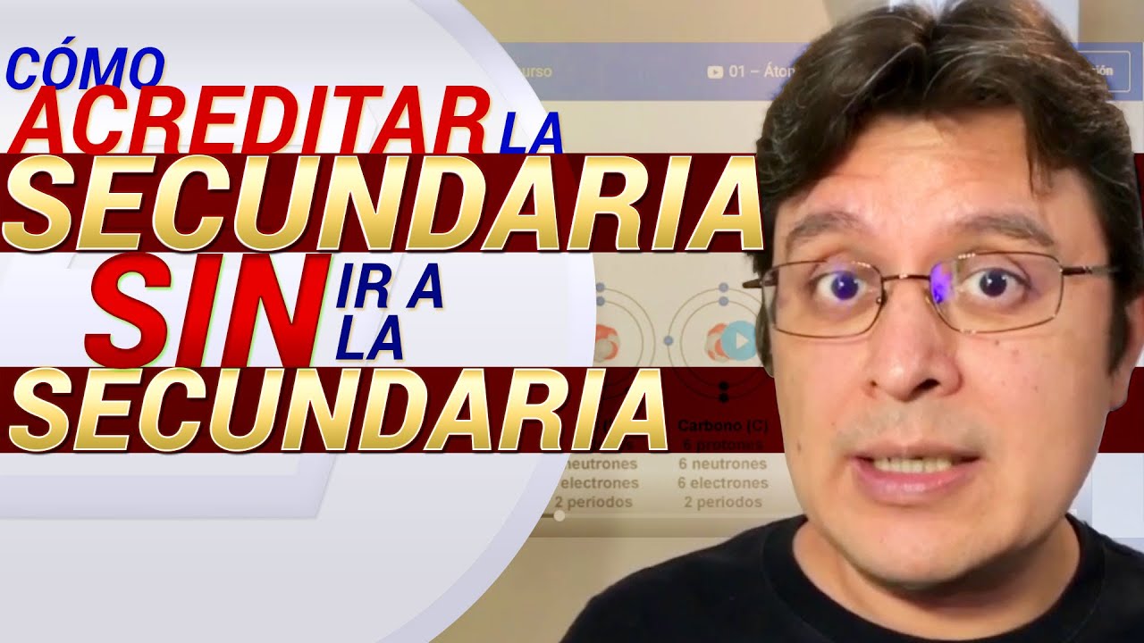 Cómo ACREDITAR la secundaria SIN ir a la secundaria (secundaria en línea)