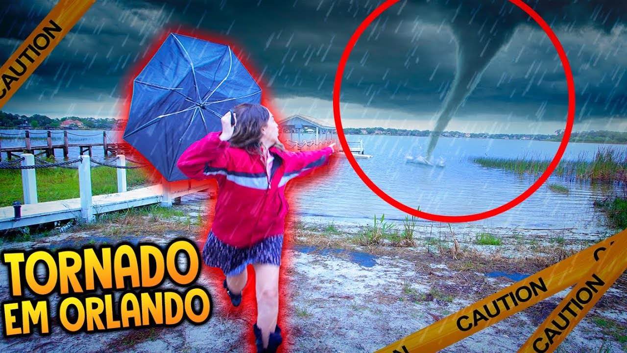 🌪 SAÍ COM O TORNADO LÁ FORA E DEU MEDO - TORNADO EM ORLANDO