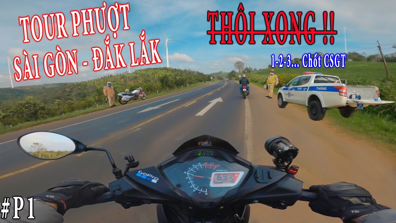 Tour Sài Gòn - Đắk Lắk Buôn Ma Thuột - QL14 Cung Đường Tây Nguyên Đầy Chốt CSGT #P1 |Tích Travel #86