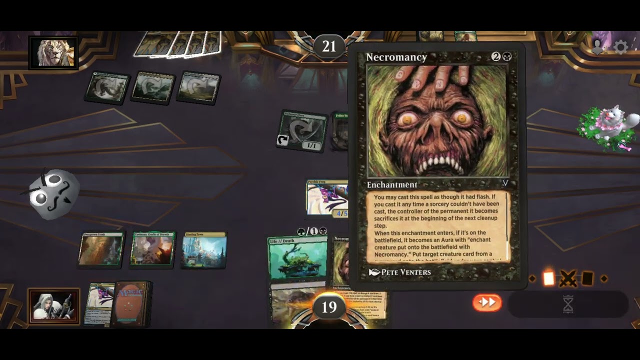 MTG ARENA - 353 - Историческая игра, Bo1, ReaniTest против Cats, победа/поражение - NECROSAMAEL