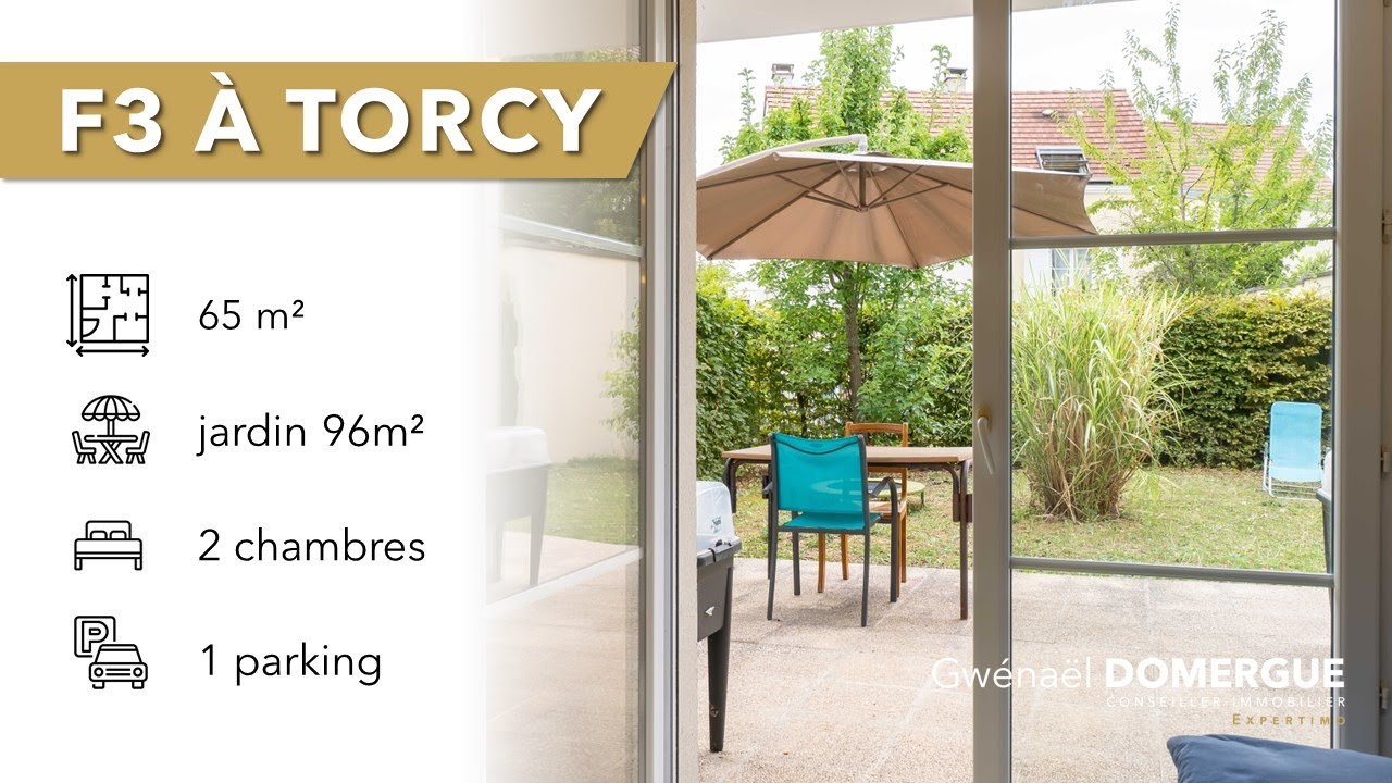 Appartement à vendre à Torcy - F3 avec jardin arboré
