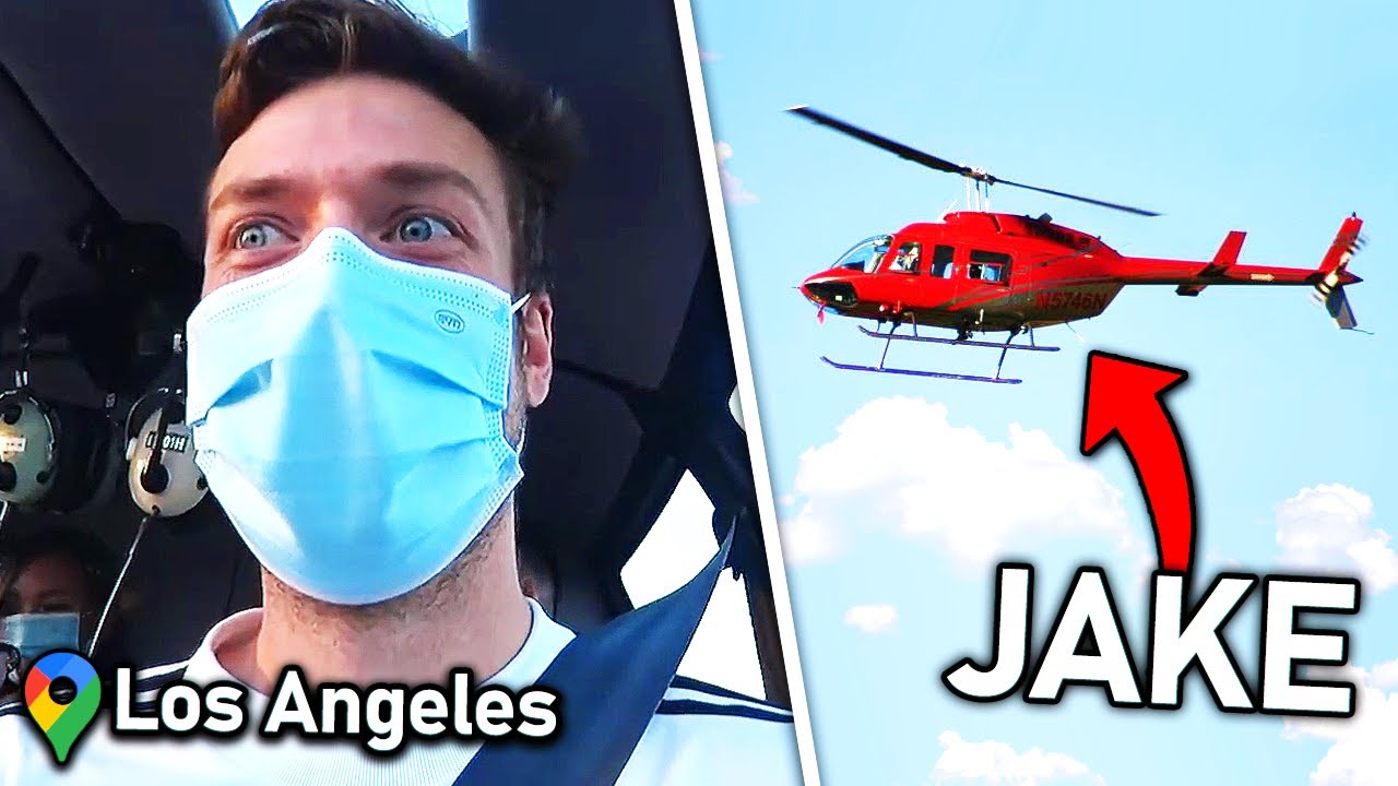 I FLEW A HELICOPTER WITH WATER!? | LA Jakenbake