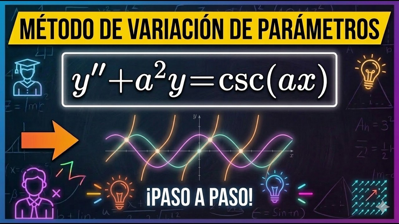 Método de variación de parámetros aplicado a una EDO de orden 2