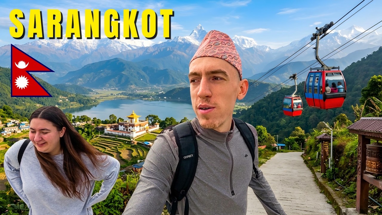 Мы поднялись на канатной дороге в горную деревню в Непале 🇳🇵