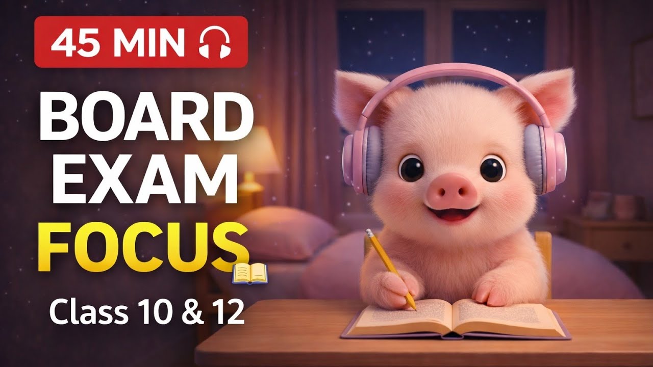 Board Exam Study Music 📚 | Class 10 & 12 Focus