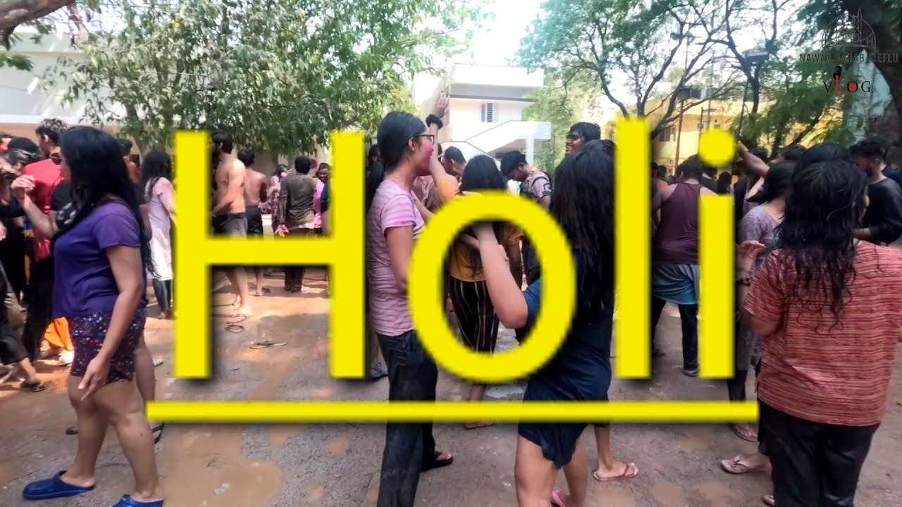Holi Fest in Eflu || The English and Foreign language university hyderabad || #nawabsahabeflu #eflu