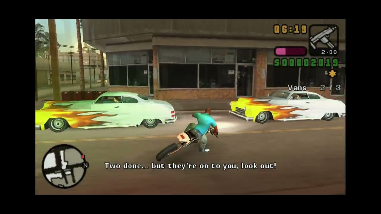 Intimidasi Truk Polisi | Gta Vice City | Game PS 2