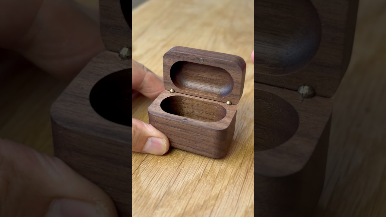 How to Make a Tiny Wooden Box #shorts #woodworking #diy