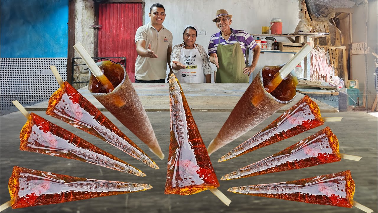 ✅️ABUELA de 70 AÑOS muestra cómo hacer la PUYA, un CONFITE tradicional de la costa Colombiana. 👌❤️