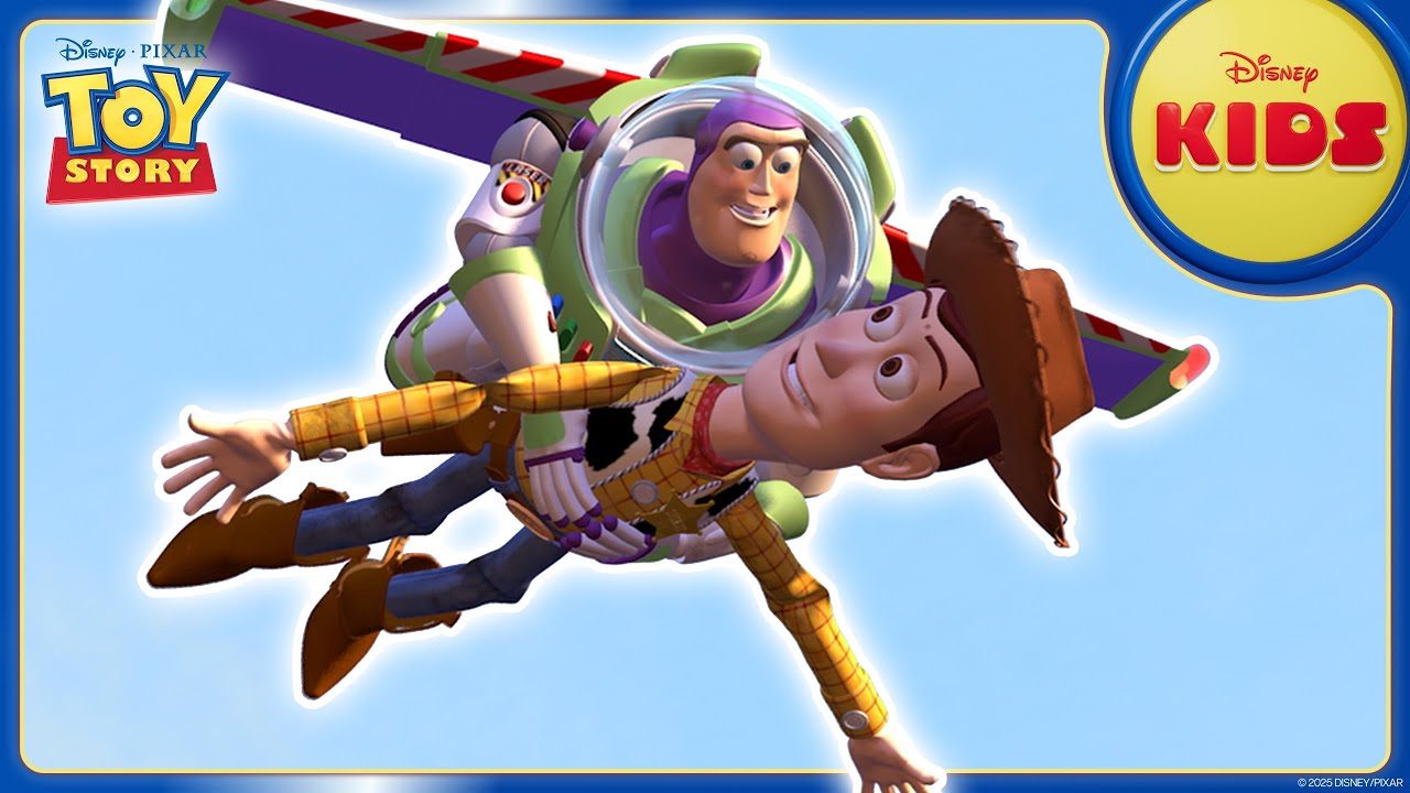 Buzz and Woody&rsquo;s Friendship 👨&zwj;🚀🤠 | Pixar's Toy Story | @disneykids