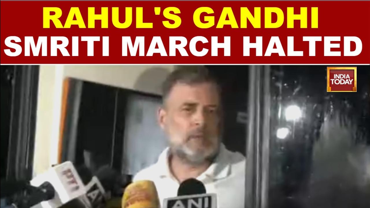 Paper Leak Protest: Rahul Gandhi, INDIA Bloc Stopped En Route To Gandhi Smriti Amid Security