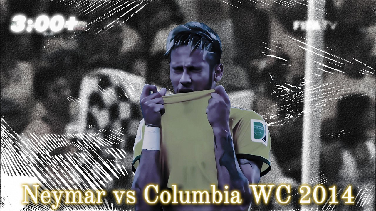Neymar Jr vs Columbia // WC 2014 // 2k 60fps scenepack