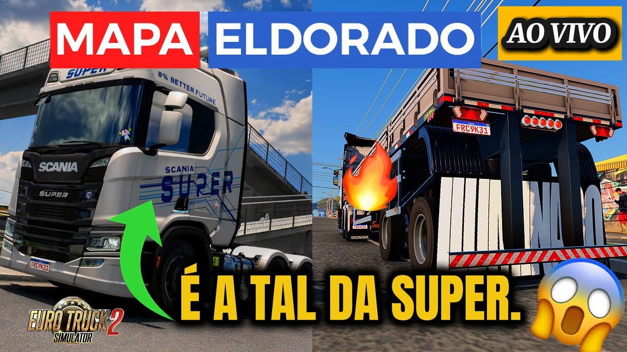 ETS 2  AO VIVO !  COMPREI A TAL DA SCANIA SUPER  . 🔥