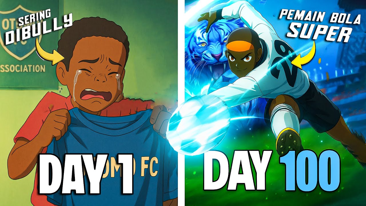 100 Hari Menjadi Pemain Bola Dengan TENDANGAN SUPER Di Captain Tsubasa Rise Of New Champions ⚽🔥