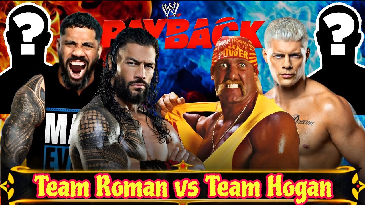 Roman Reigns and Jey Uso vs Cody Rhodes Hulk Hogan Tag Team Match in WWE 2k25