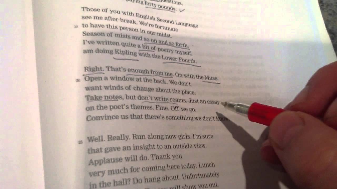 Complete analysis of Head of English by Carol Ann Duffy