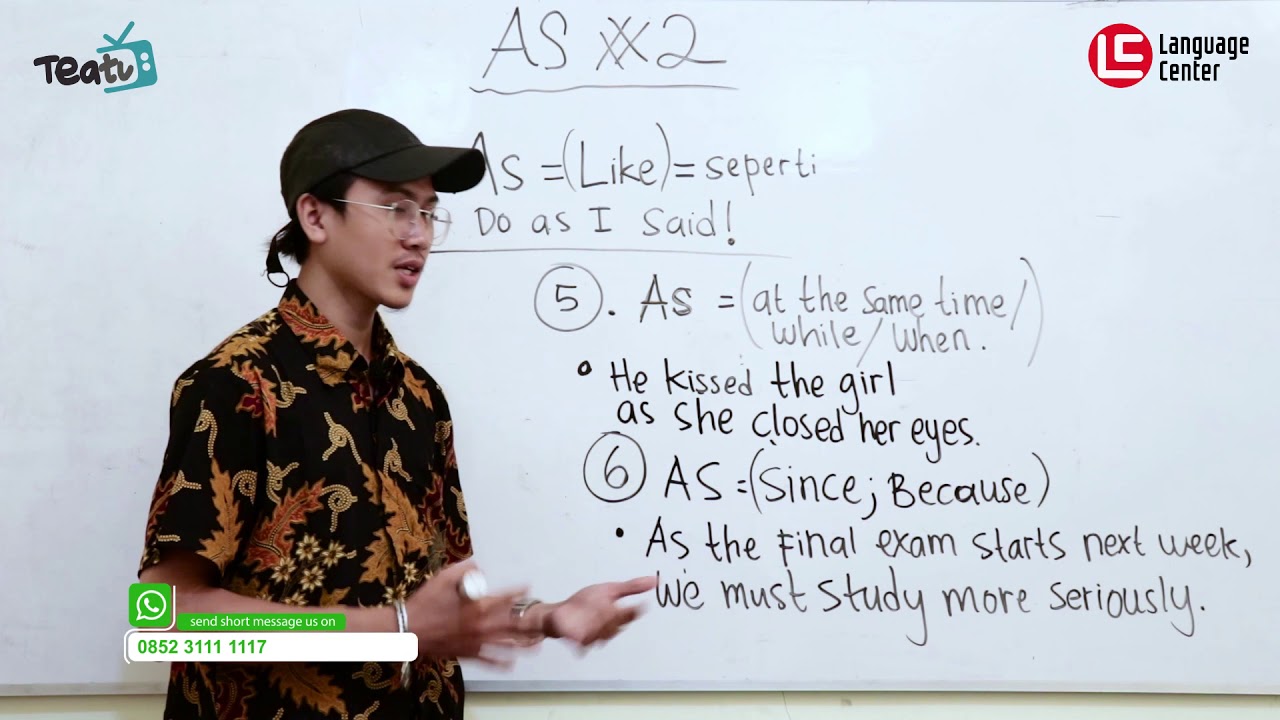 Fungsi, Contoh dan Penggunaan 'AS' dalam Bahasa Inggris #2 | TEATU with Mr Diaz - Kampung Inggris LC
