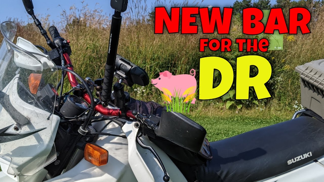 Установка новых рулей и подножек на DR650