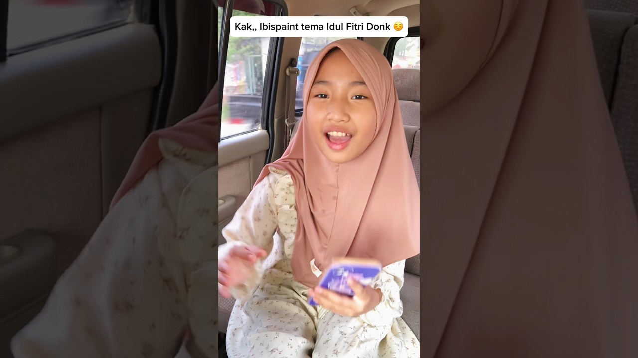 NOURA PULANG HALAL BIHALAL SEKOLAH SAMBIL MEWARNAI TEMA IDUL FITRI DENGAN IBIS PAINT #ibispaint