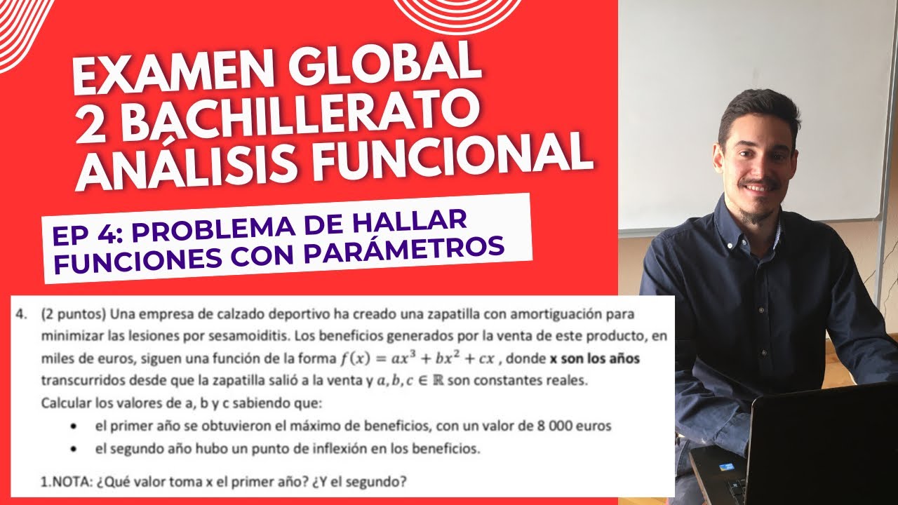 Examen Real 2º Bach Análisis Funcional | Episodio 4: Problema Hallar Funciones con Parámetros