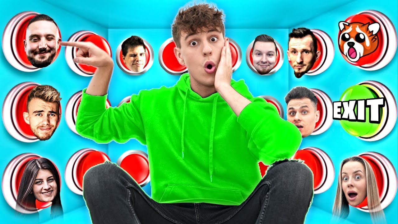 100 przycisków YouTuberów, ALE tylko 1 pozwala ci uciec