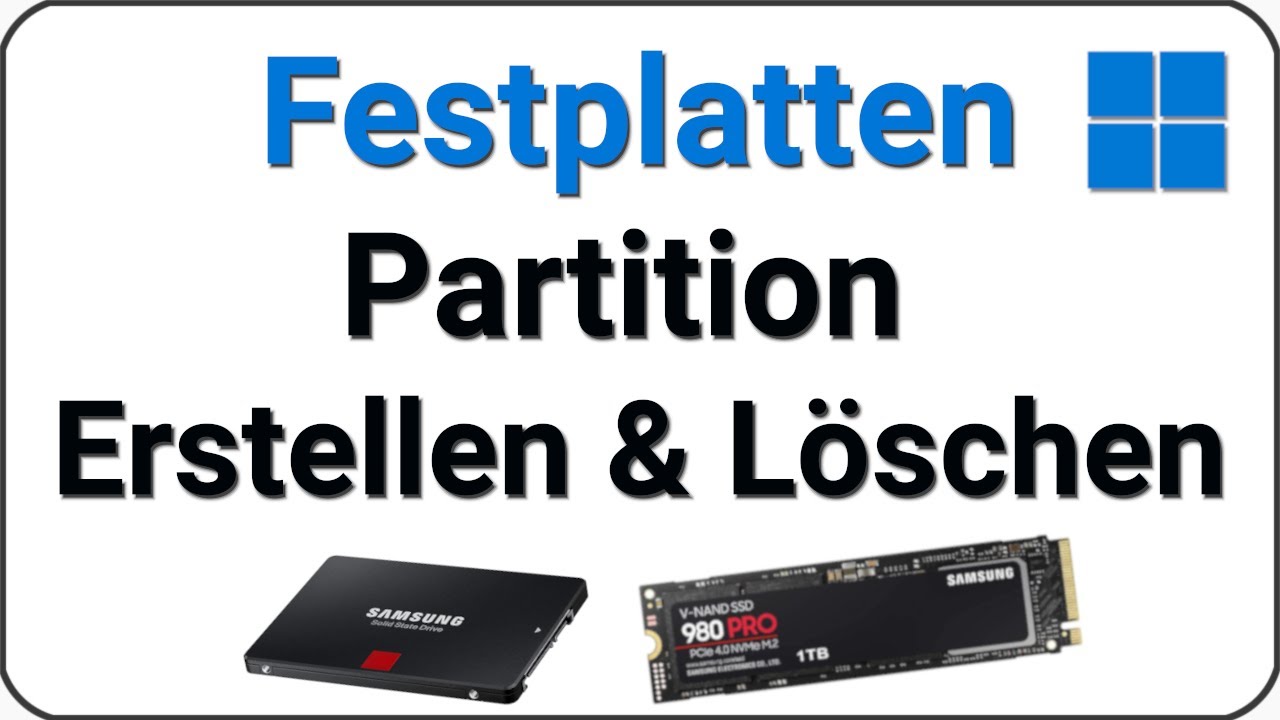 Festplatte Partitionieren Windows 11 & 10 Partition Erstellen & L&ouml;schen