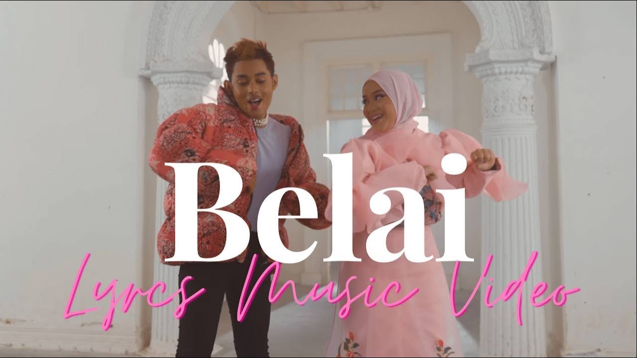 Bunga & Amsyar Leee - Belai (Lyrics Music Video)