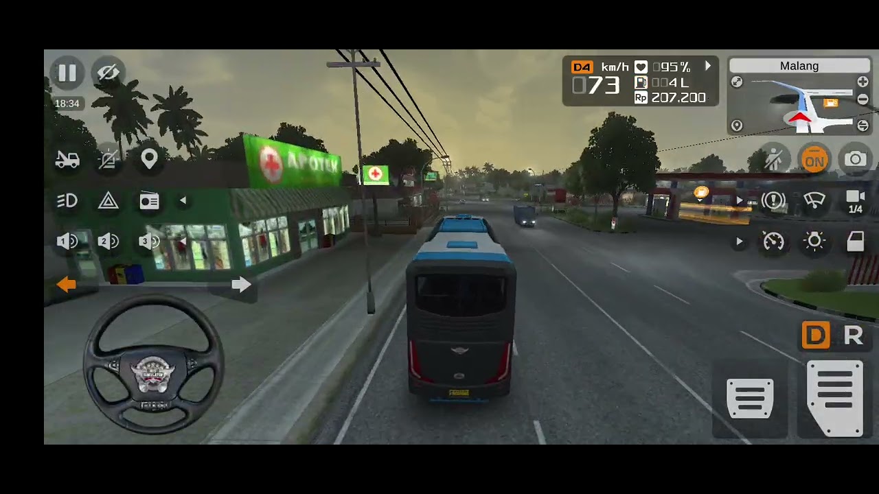 City right Bus simulator game play 