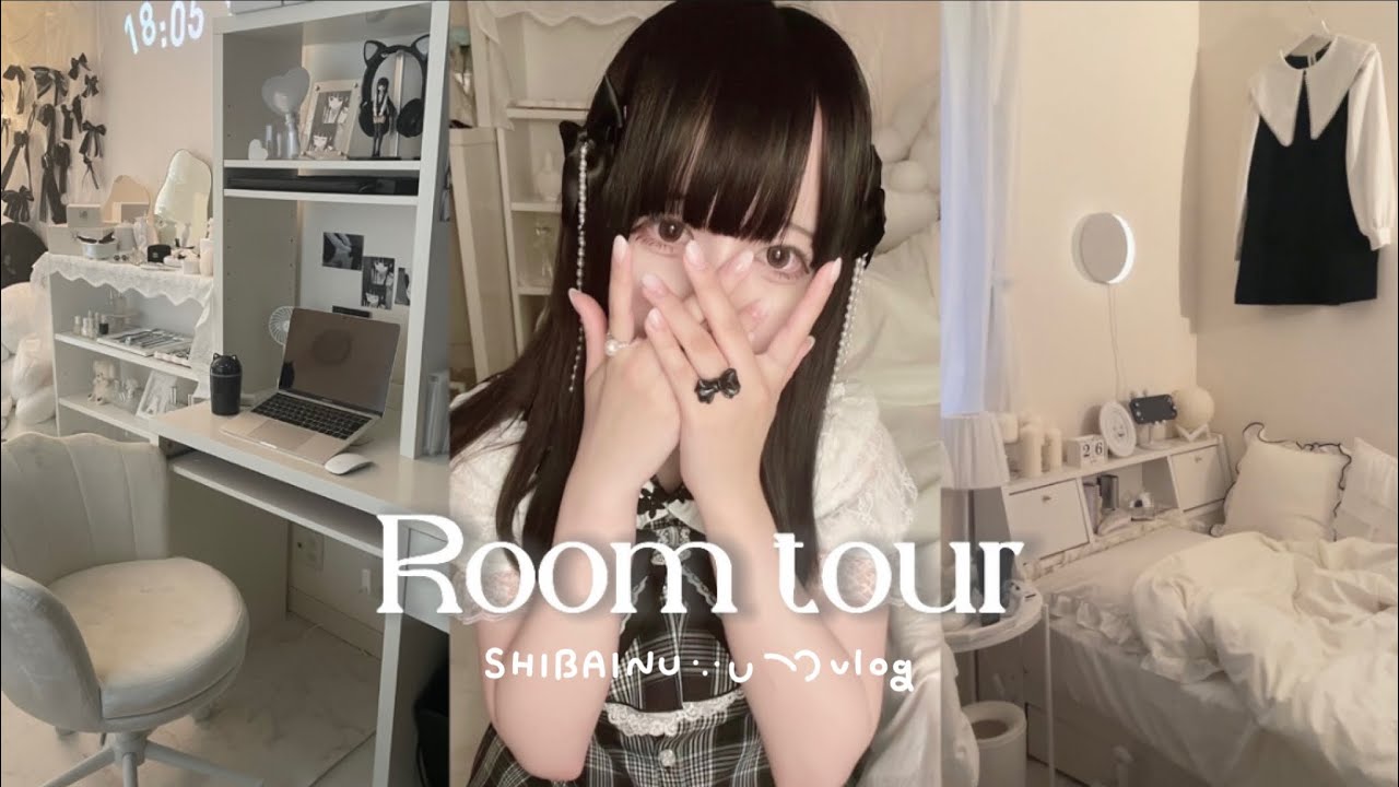 ［ ルームツアー ］Room tour 1R量産型地雷オタクのお部屋紹介🤍［ホワイト韓国インテリア］