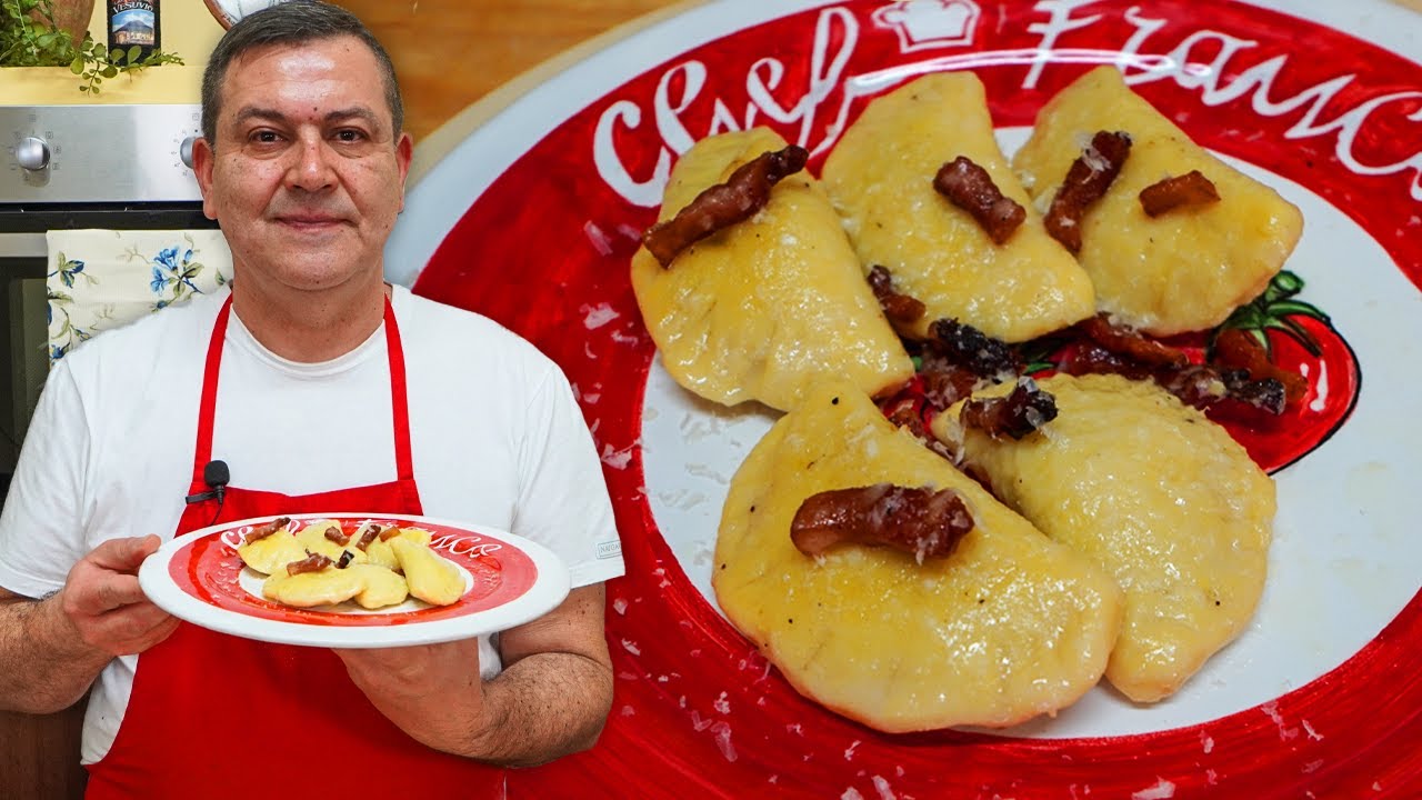 GNOCCHI di PATATE RIPIENI ALLA CARBONARA - Ricetta FACILE e BUONISSIMA