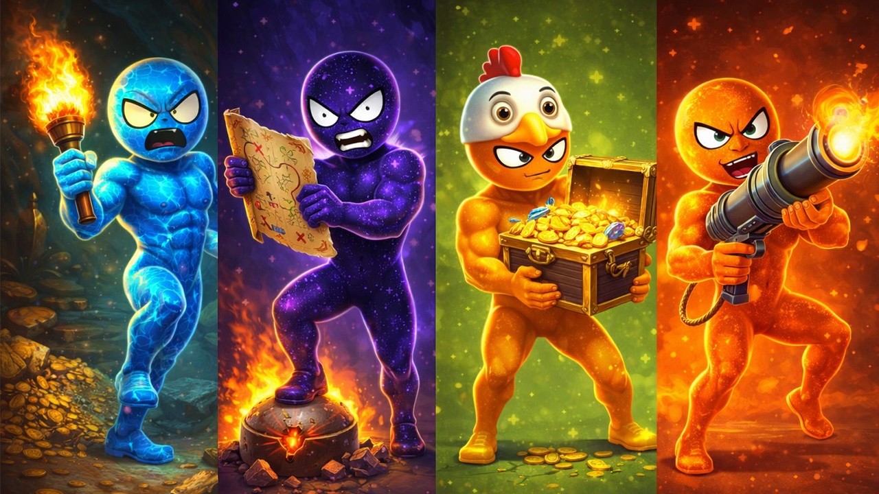 Stickman Party. TOURNAMENT and ADVENTURE