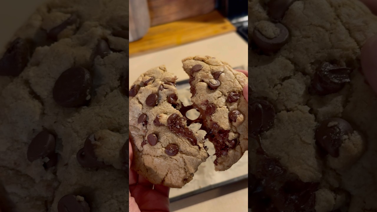 Nutella stuffed chocolatevhip cookies! 
