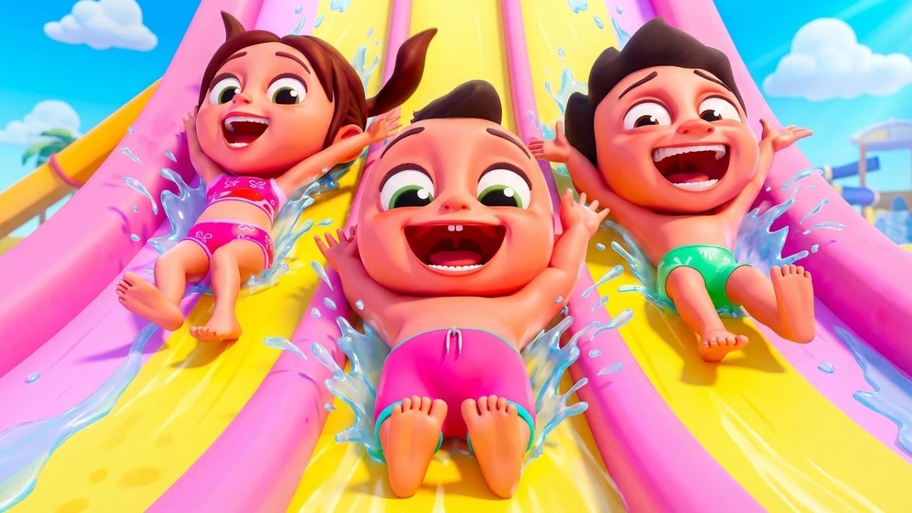 Waterpark Adventure Song 💦 Learn Safety & Have Fun! 🌈 Baby Berry