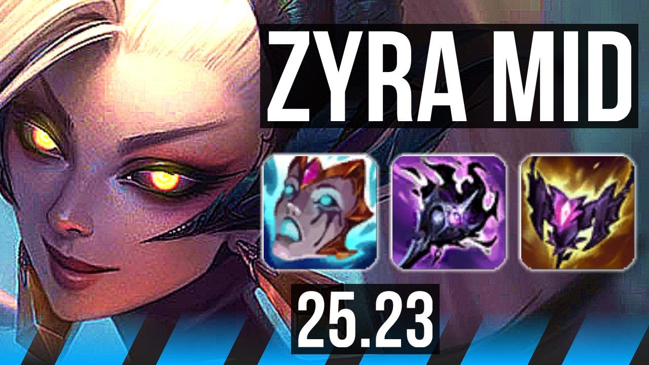 ZYRA vs SYNDRA (MID) | 6/1/7 | EUW Grandmaster | 25.23