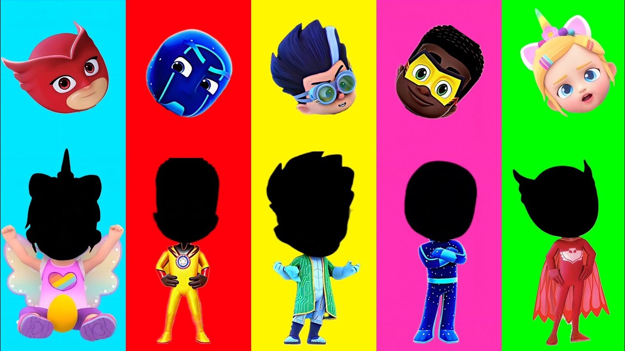 Wrong eyes👀 challenge DAME TU COSITA Pj Masks Funny Puzzle Wrong Heads