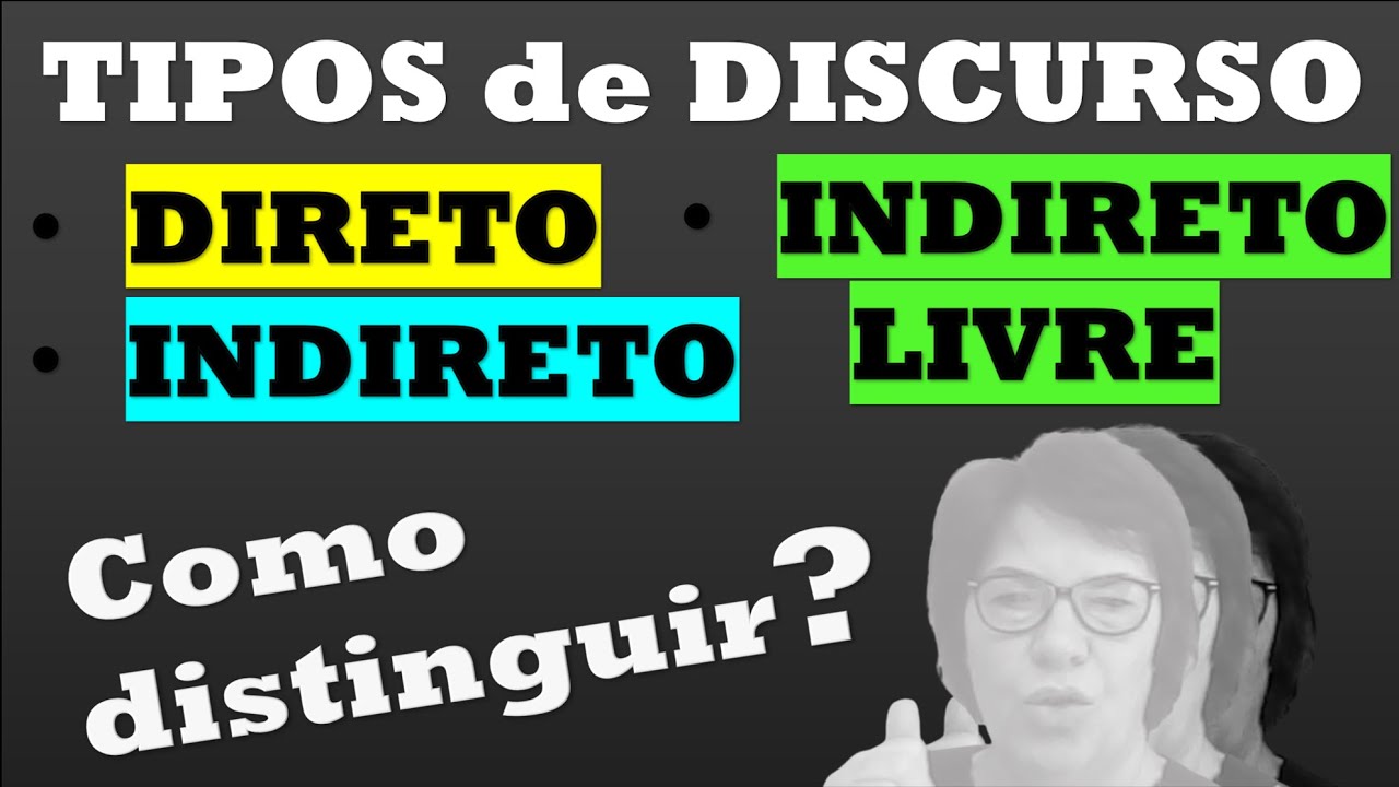 🔊Tipos de discurso | Discurso direto, indireto e indireto livre